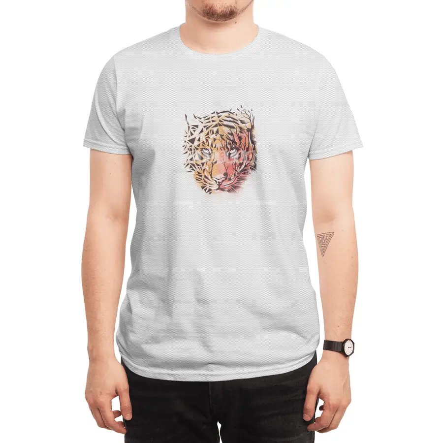 Geometrical Tiger Spor T-Shirt