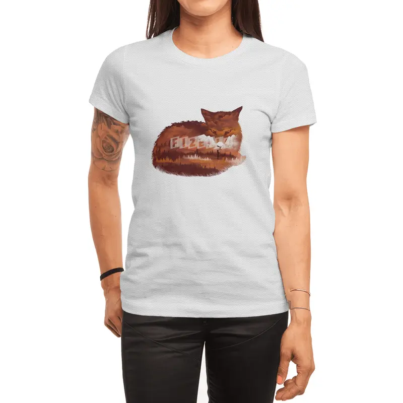 The Girl in the Red Forest Spor T-Shirt