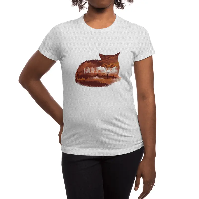 The Girl in the Red Forest Spor T-Shirt