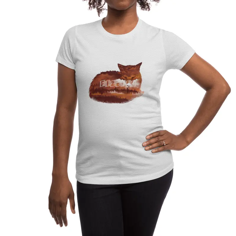The Girl in the Red Forest Spor T-Shirt