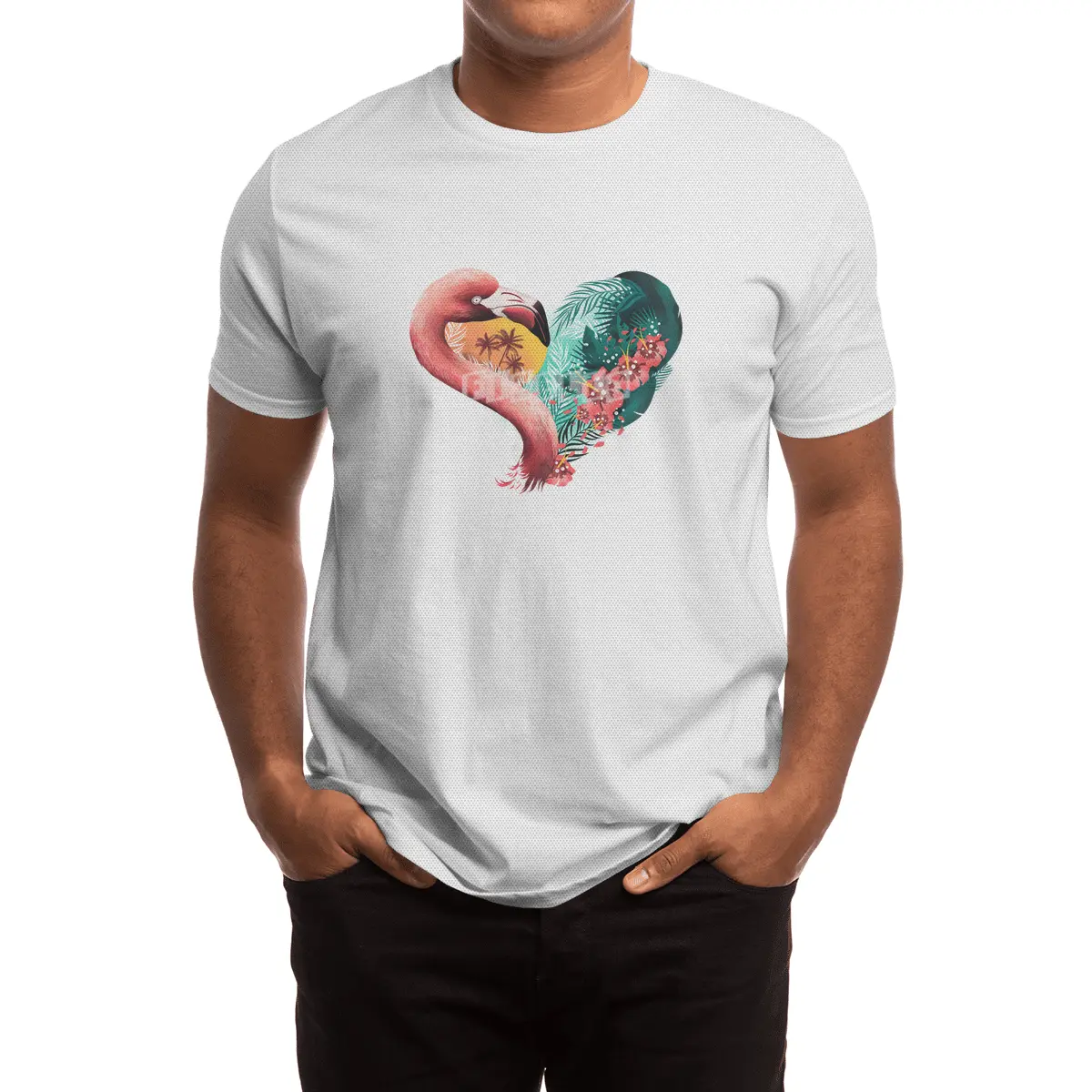 Tropical Love Spor T-Shirt
