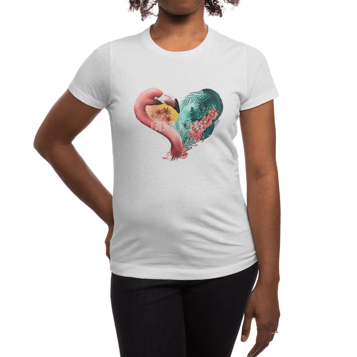Tropical Love Spor T-Shirt