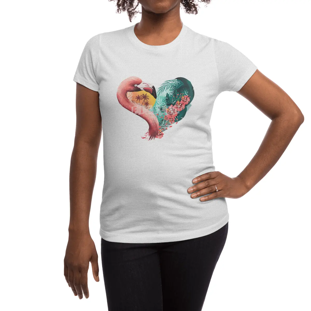 Tropical Love Spor T-Shirt