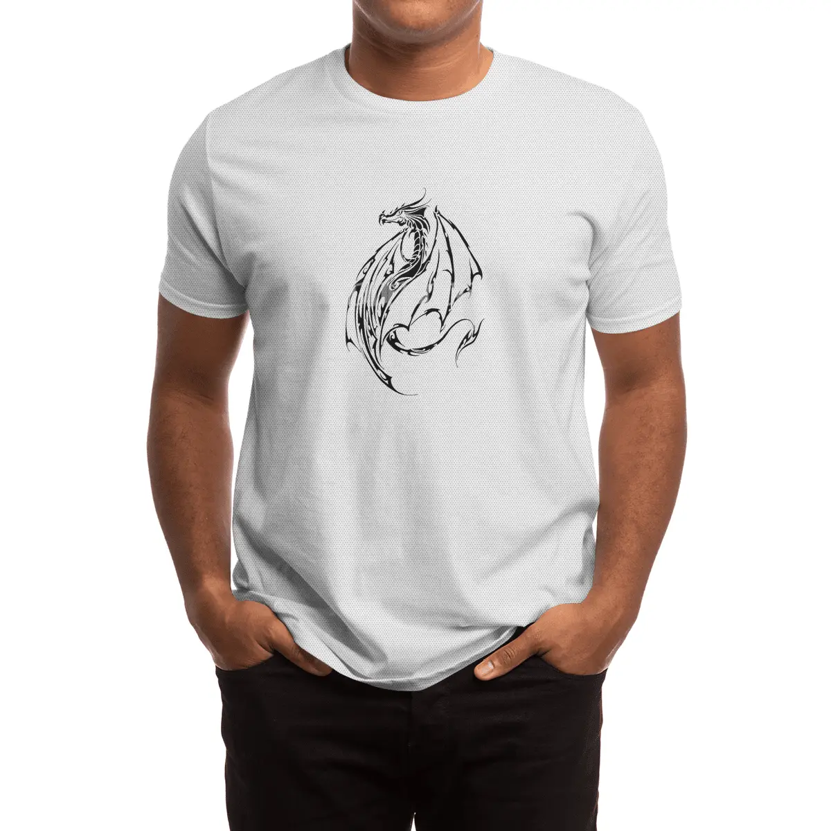 Tribal Dragon Spor T-Shirt