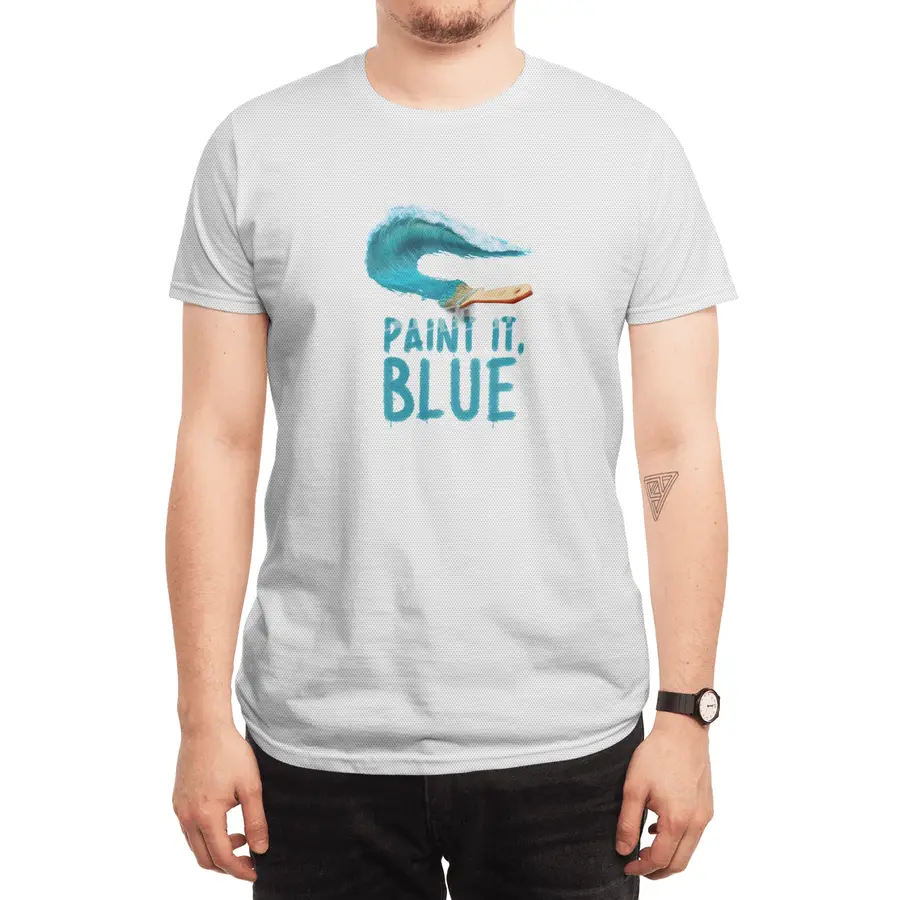 Paint It, Blue Spor T-Shirt