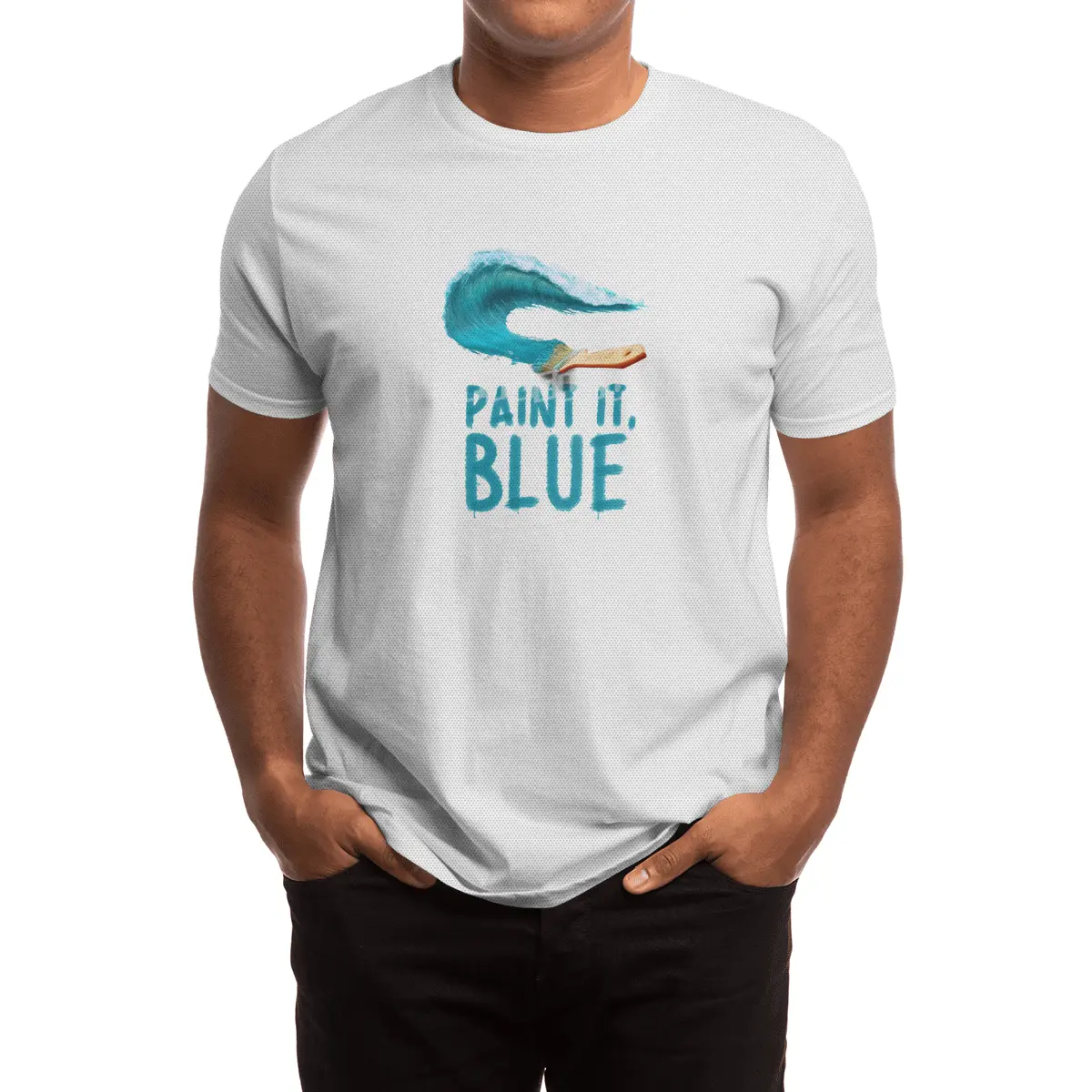 Paint It, Blue Spor T-Shirt