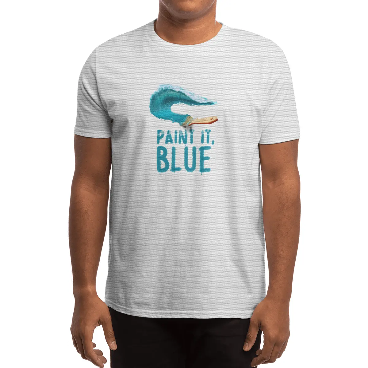 Paint It, Blue Spor T-Shirt