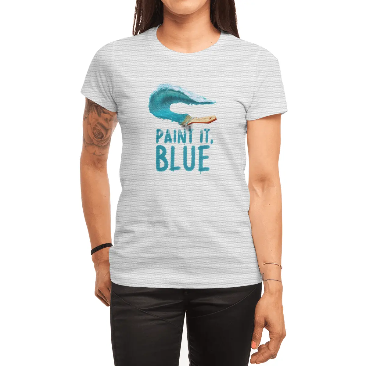 Paint It, Blue Spor T-Shirt