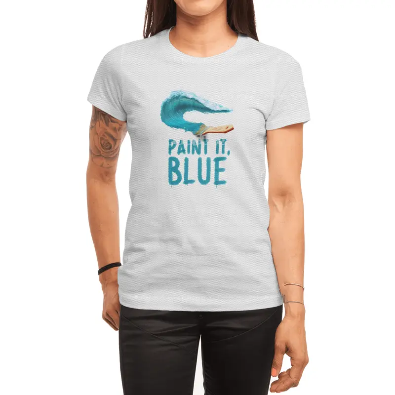 Paint It, Blue Spor T-Shirt