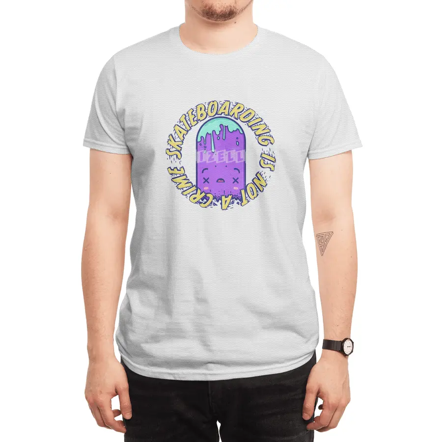 Skateboarding Is Not A Crime – Destruction Spor T-Shirt