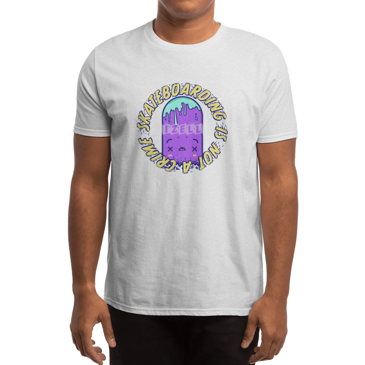 Skateboarding Is Not A Crime – Destruction Spor T-Shirt