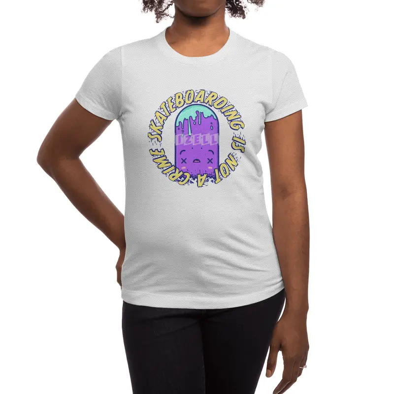 Skateboarding Is Not A Crime – Destruction Spor T-Shirt
