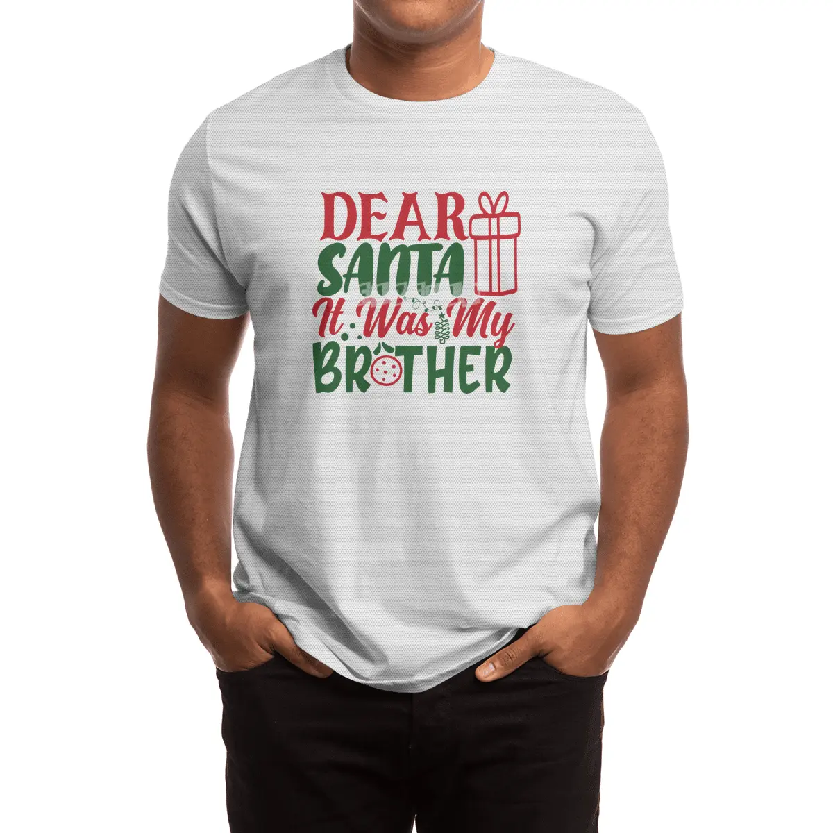 Beautiful Dear Santa It Was My Brother Spor T-Shirt