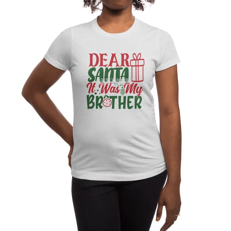 Beautiful Dear Santa It Was My Brother Spor T-Shirt