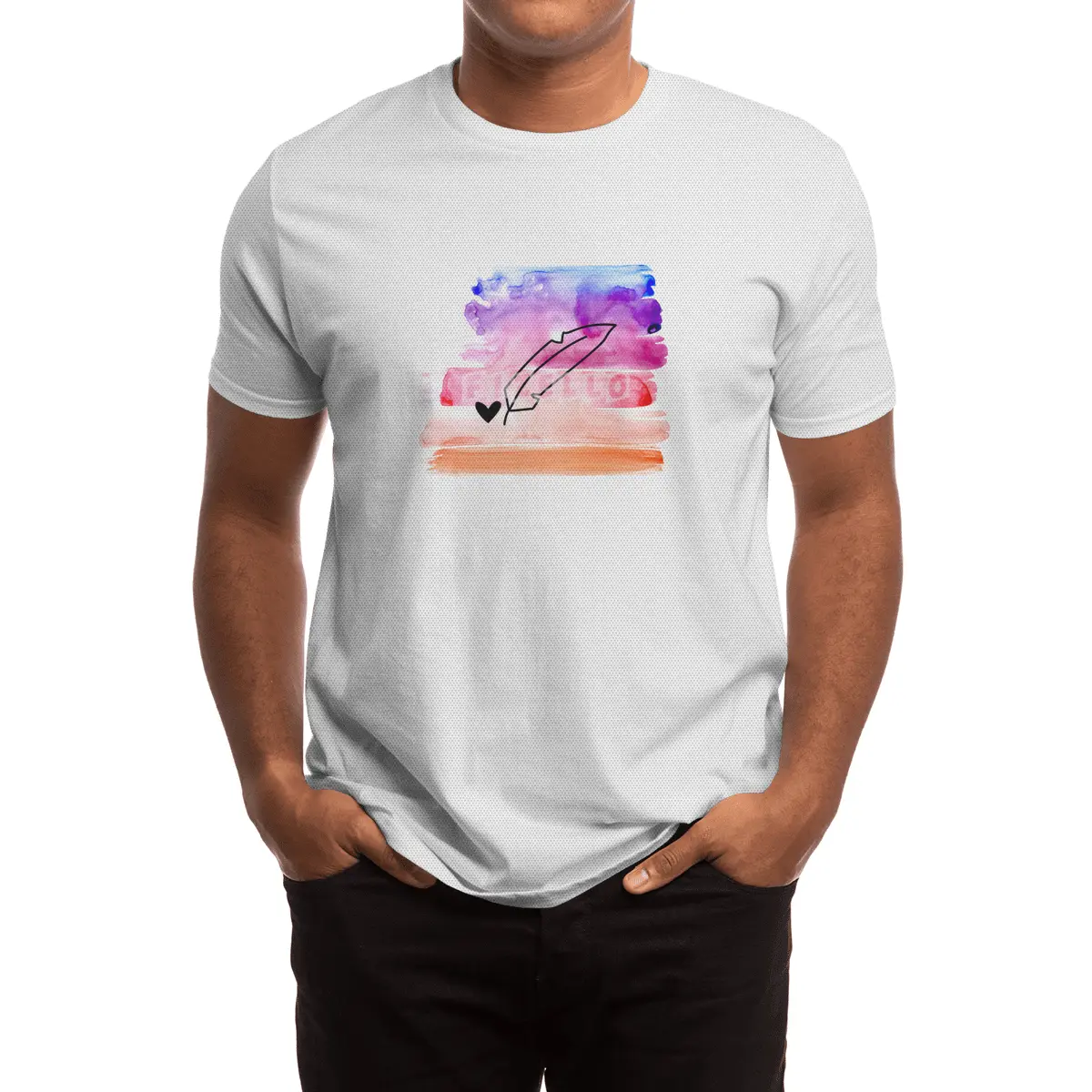 Coloured Ink Spor T-Shirt