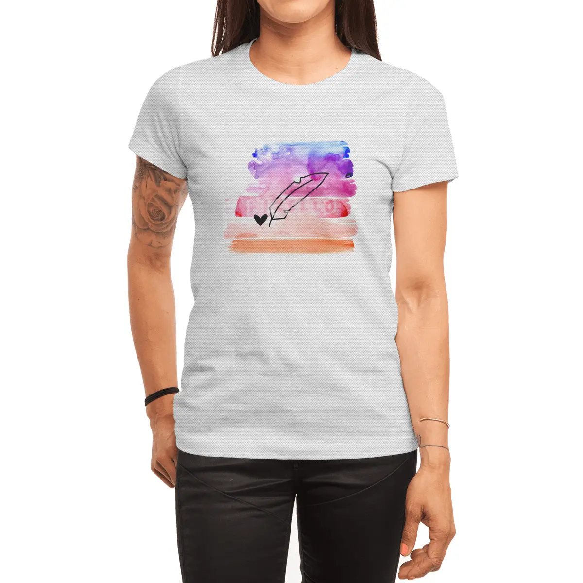 Coloured Ink Spor T-Shirt
