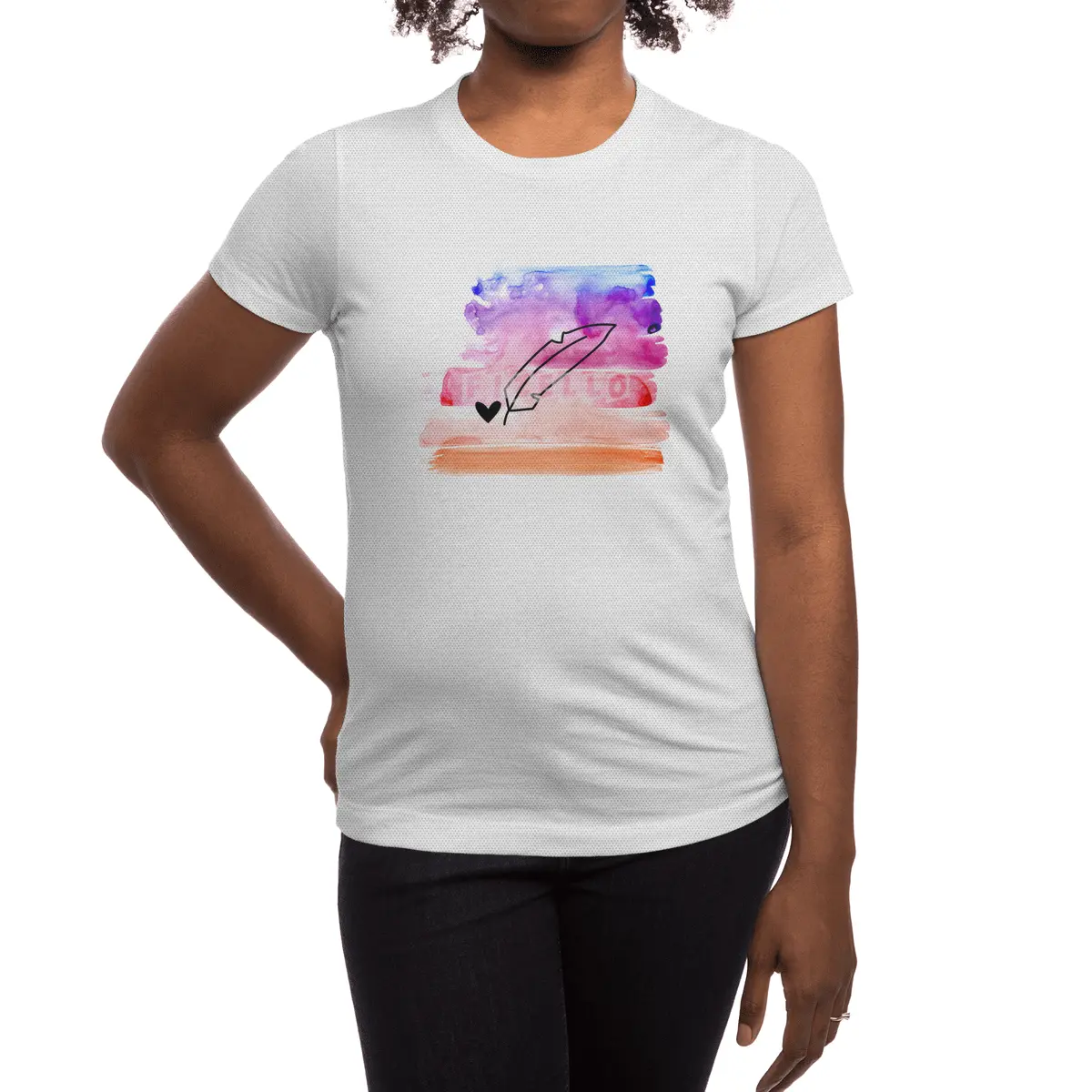 Coloured Ink Spor T-Shirt