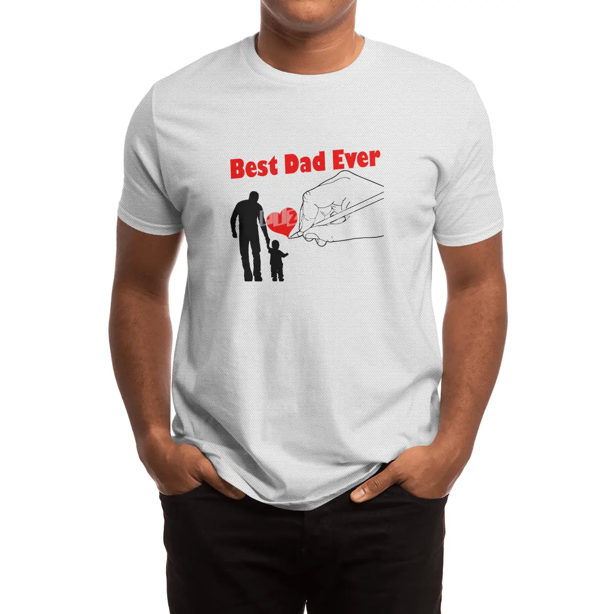Best Dad Ever Spor T-Shirt