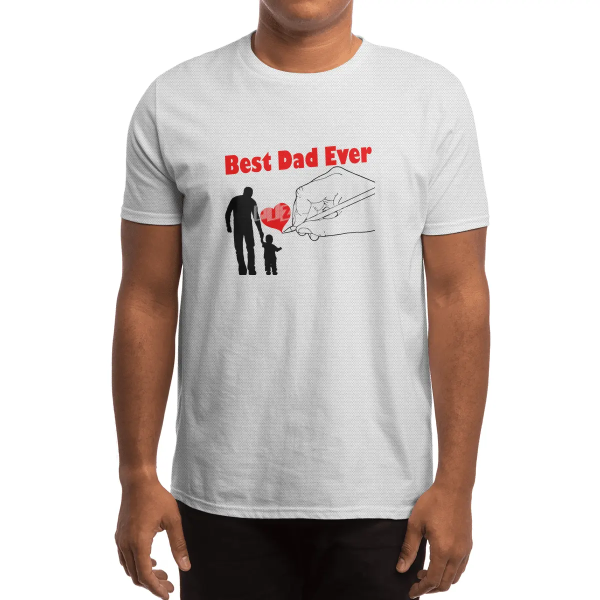 Best Dad Ever Spor T-Shirt