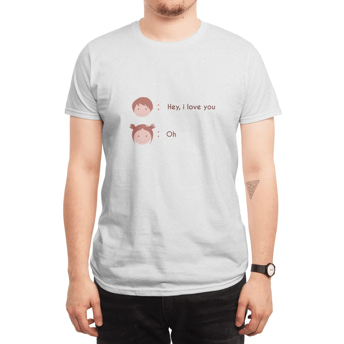 Hey, i love you Spor T-Shirt