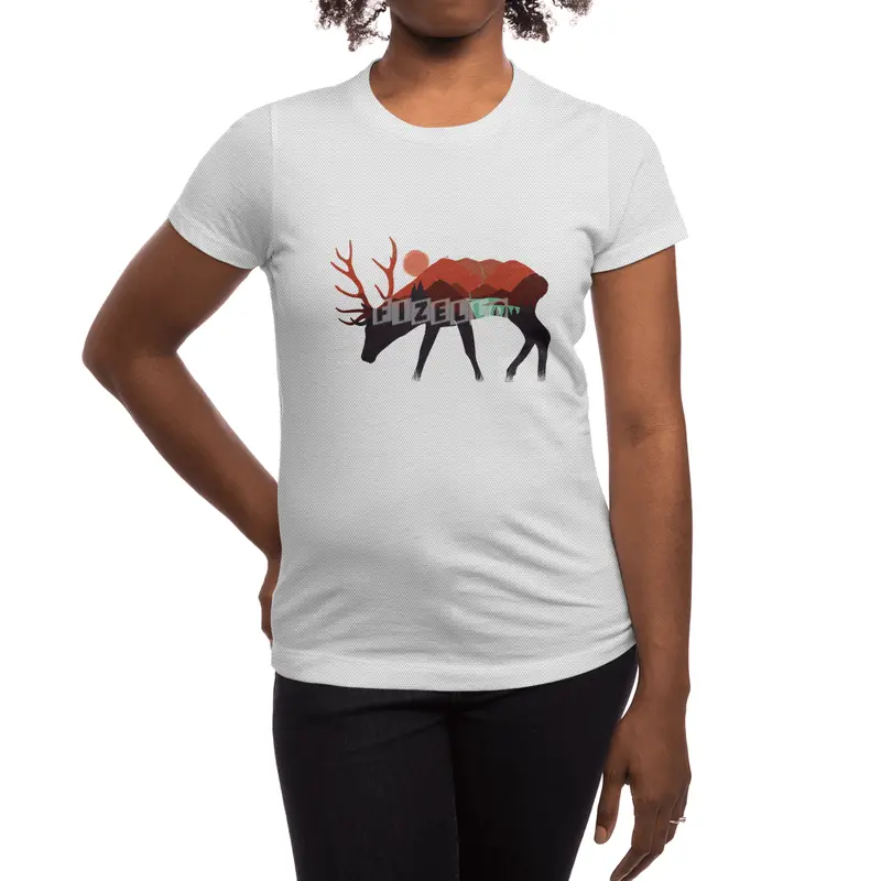 stay wild, deer Spor T-Shirt