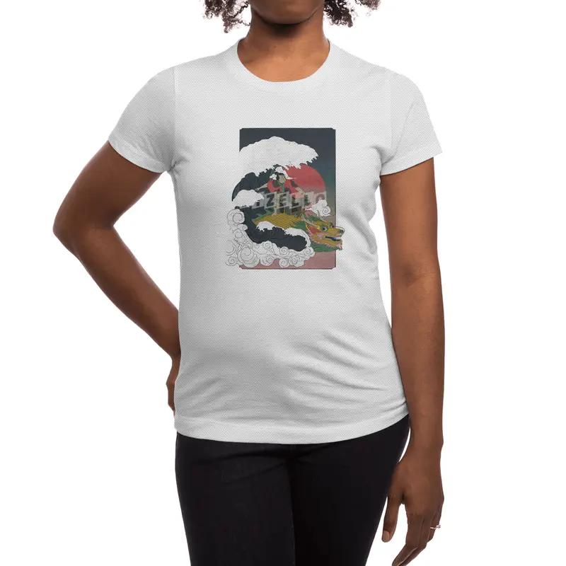 Surfing samurai Spor T-Shirt
