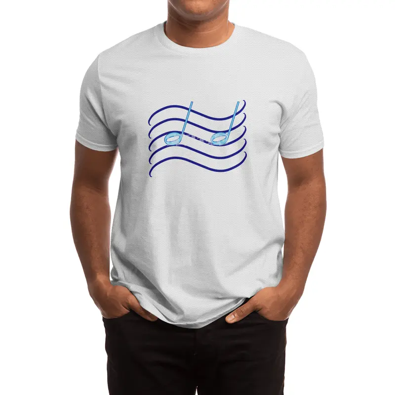 Music Wave Illusion Spor T-Shirt