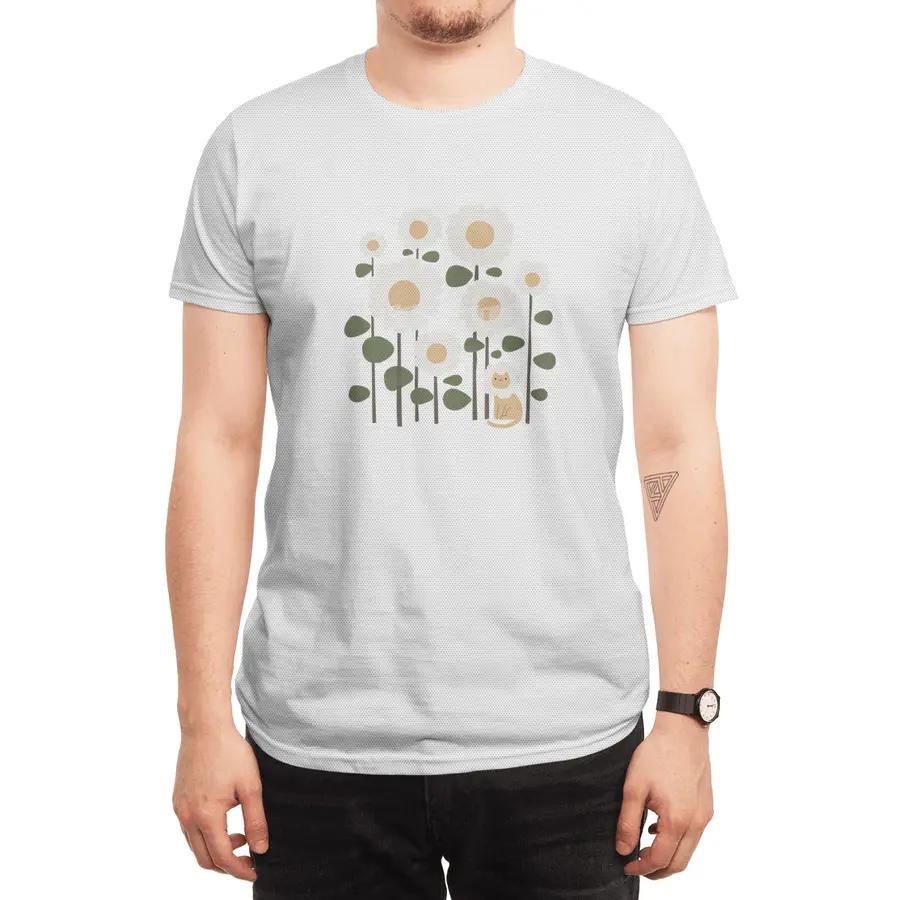 Cat and Plant 6: Flower cat Spor T-Shirt