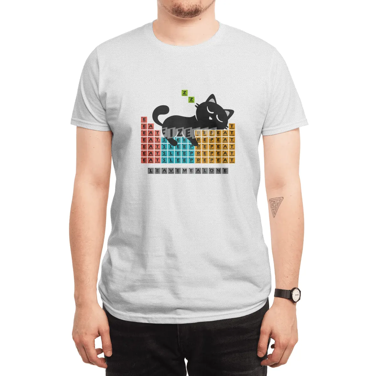 Cat Periodic Table Spor T-Shirt