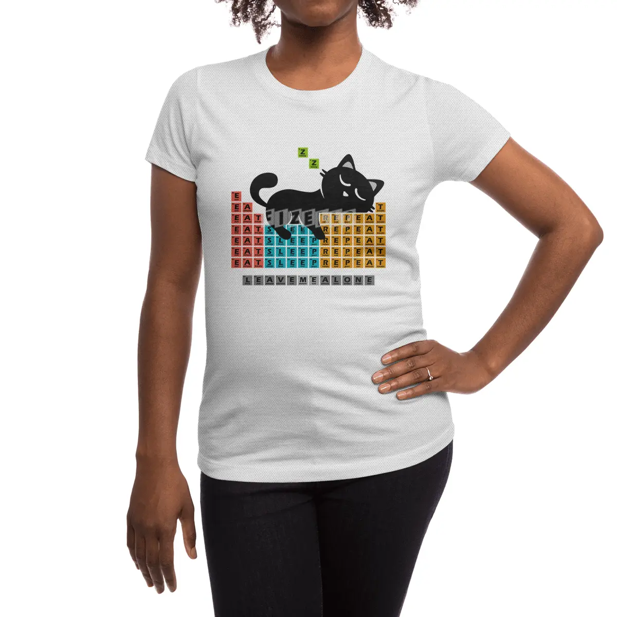 Cat Periodic Table Spor T-Shirt