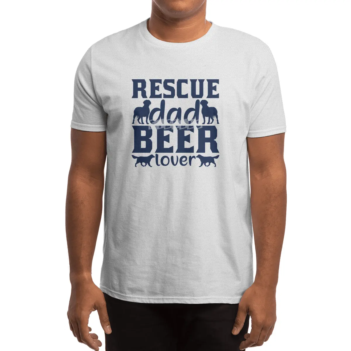 Rescue Dad Beer Lover Spor T-Shirt