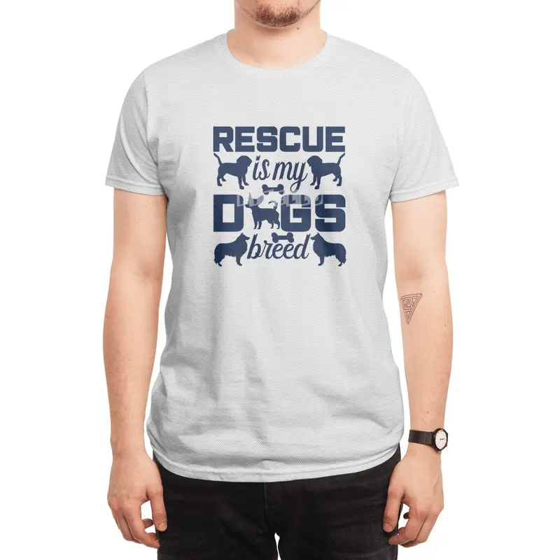 Rescue is My Dogs Breed Spor T-Shirt