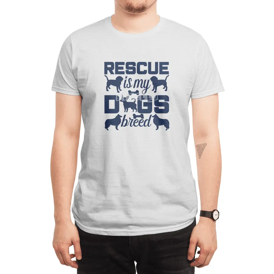 Rescue is My Dogs Breed Spor T-Shirt
