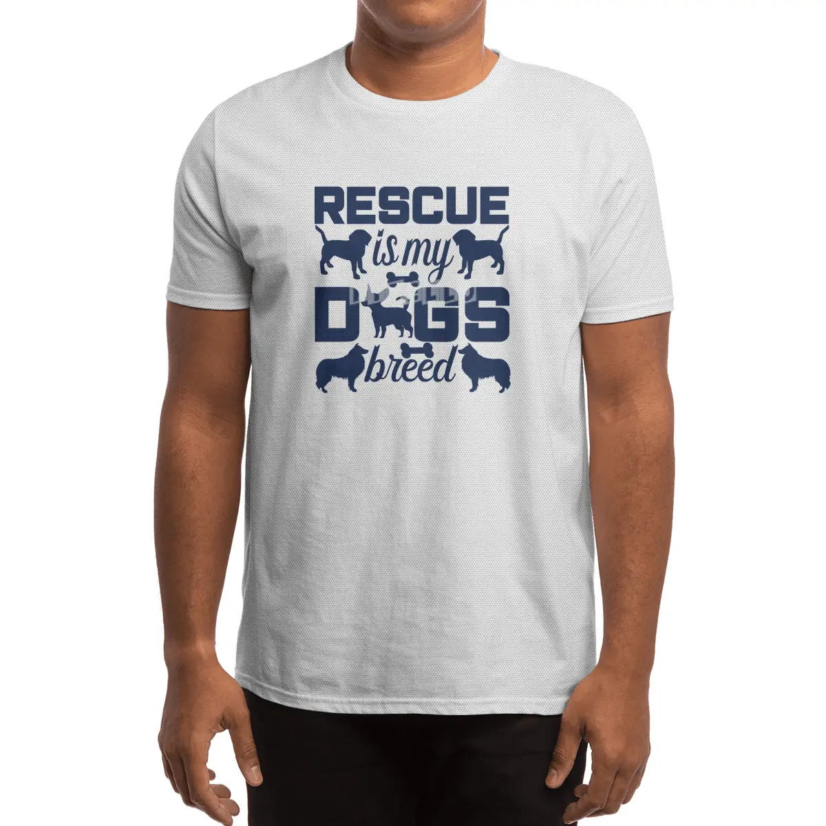 Rescue is My Dogs Breed Spor T-Shirt