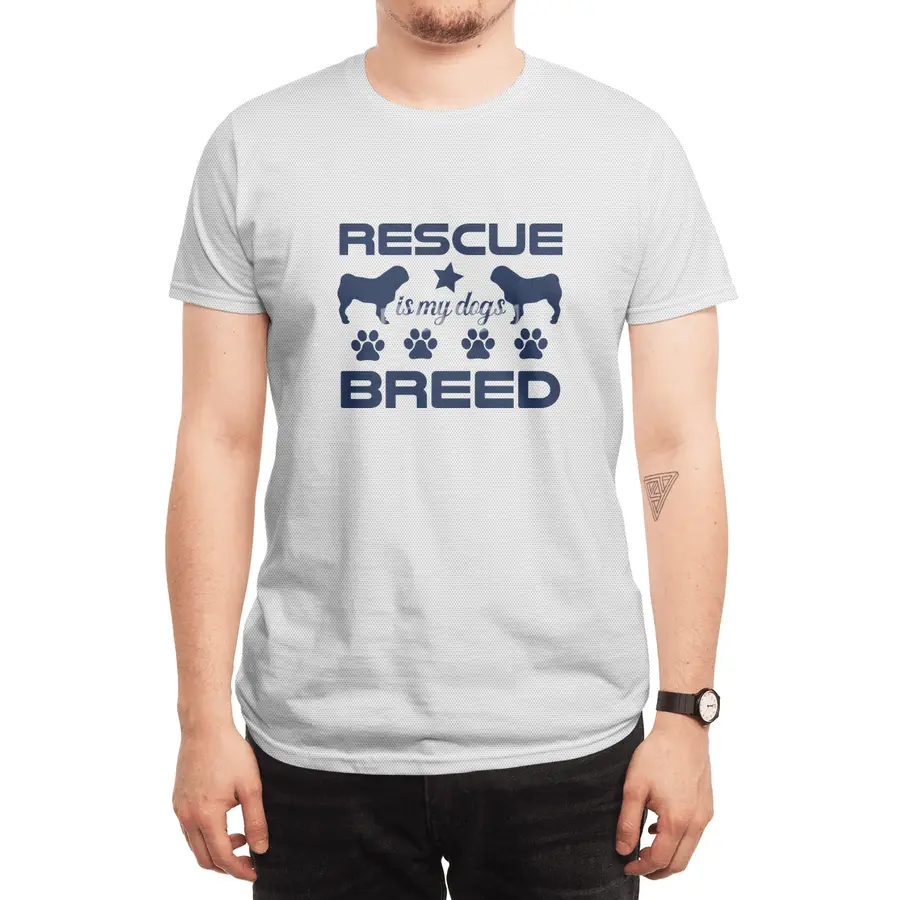Rescue is My Dogs Breed Spor T-Shirt