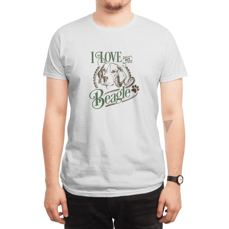 I Love My Beagle Spor T-Shirt
