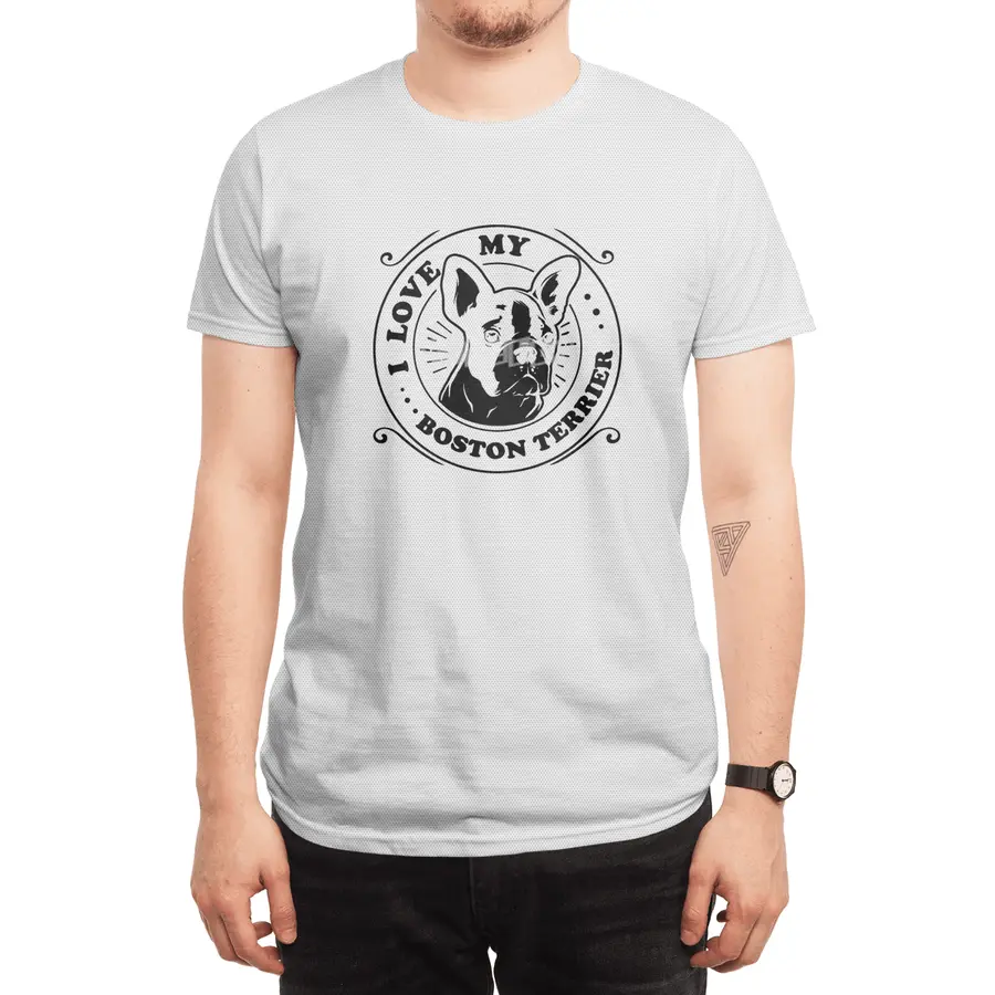 I Love My Boston Terrier Spor T-Shirt