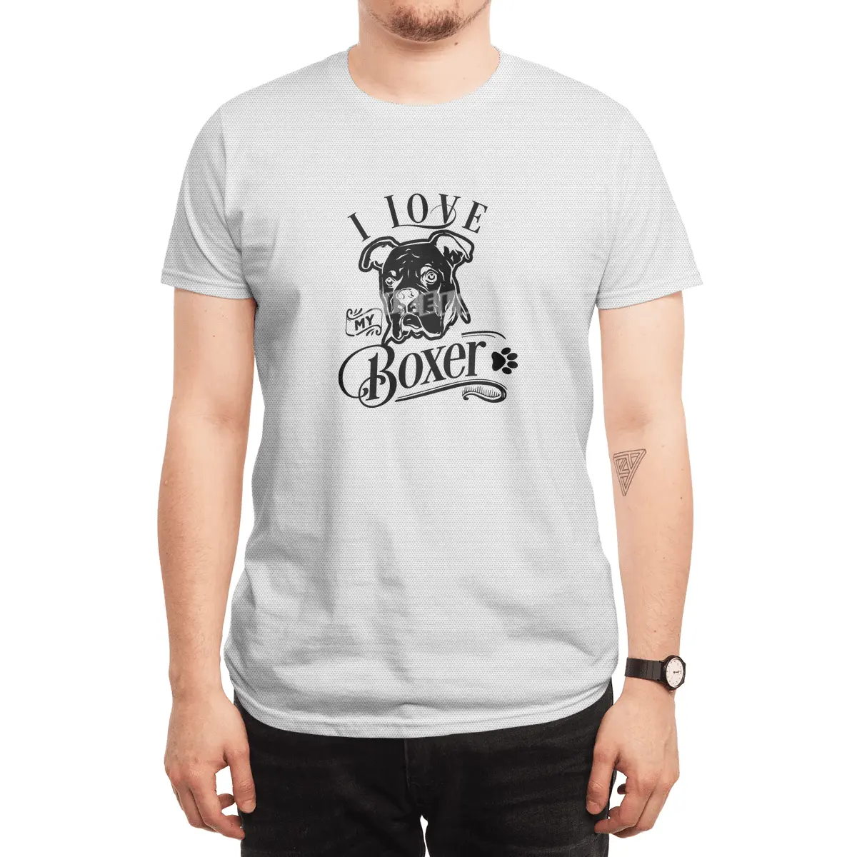 I Love My Boxer Spor T-Shirt