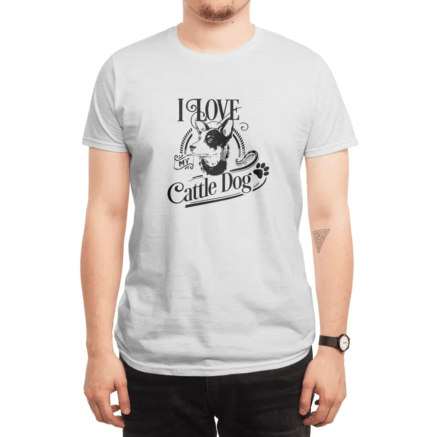 I Love My Cattle Dog Spor T-Shirt