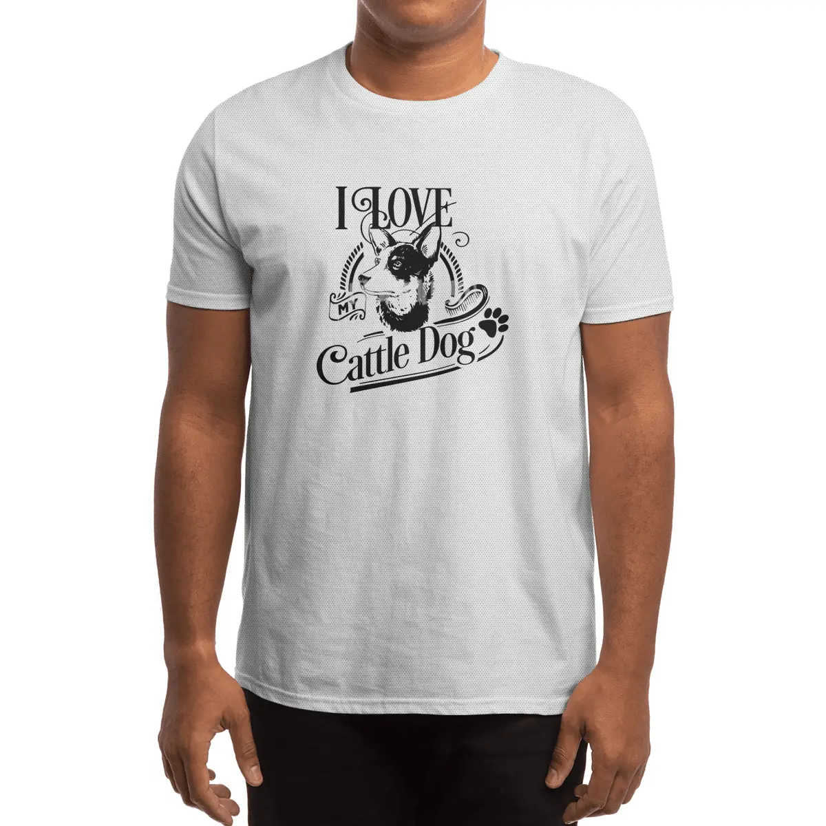 I Love My Cattle Dog Spor T-Shirt