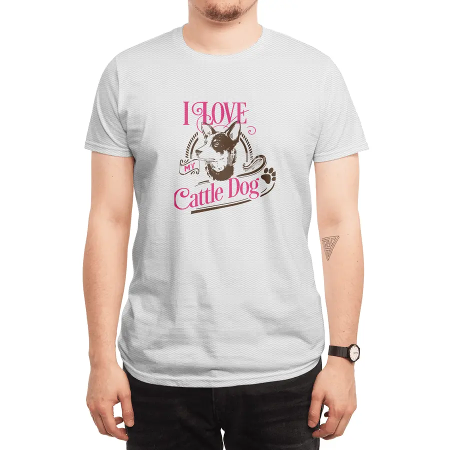 I Love My Cattle Dog Spor T-Shirt