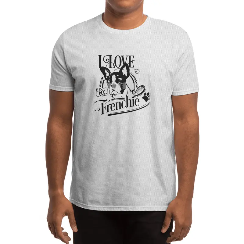 I Love My Frenchie Spor T-Shirt