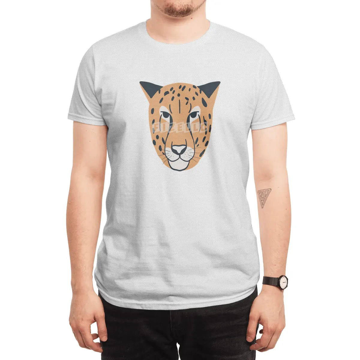 Abstract Cheetah Spor T-Shirt