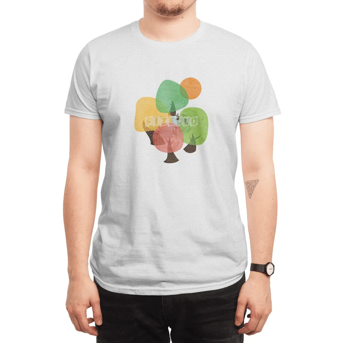 Abstract Woods Spor T-Shirt
