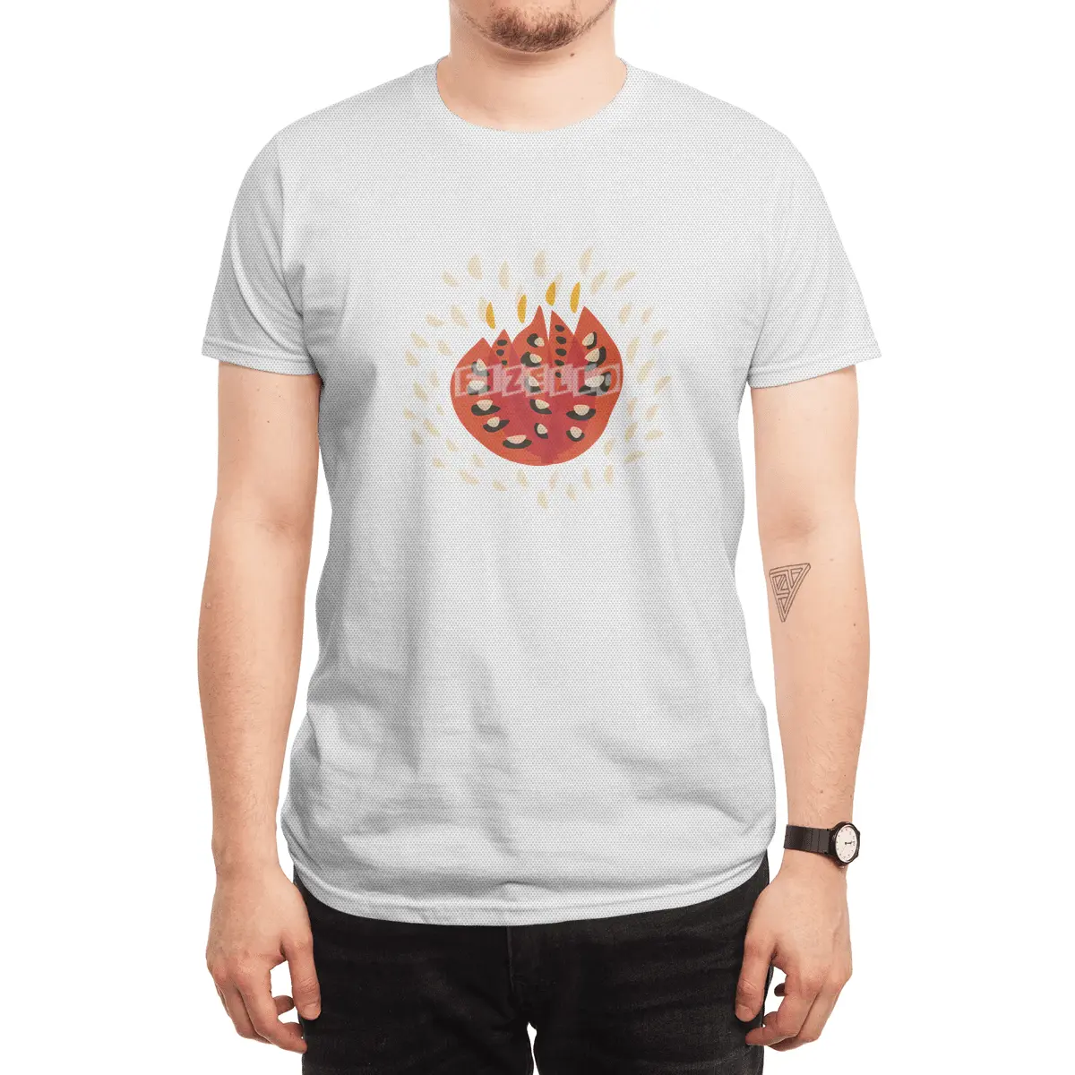 Abstract Red Tulip Spor T-Shirt