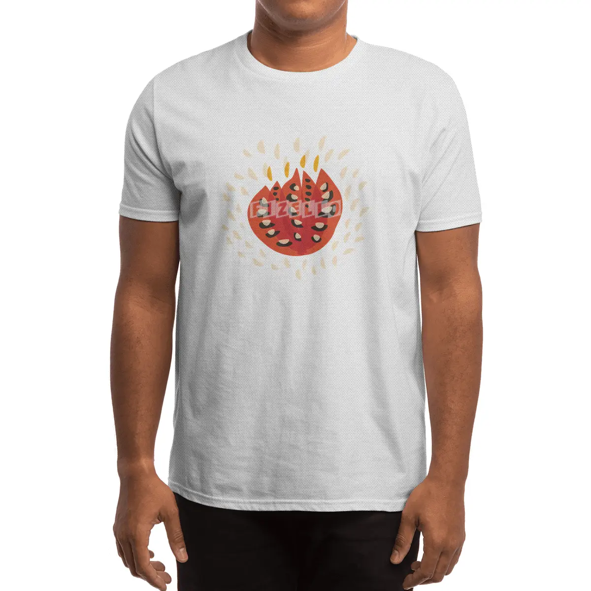 Abstract Red Tulip Spor T-Shirt