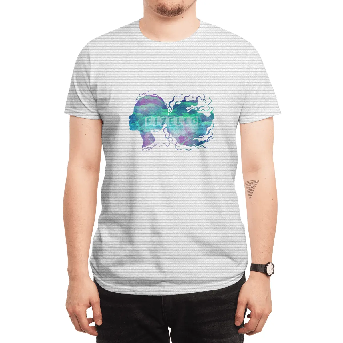 Feel the wind - Abstract Portrait Spor T-Shirt