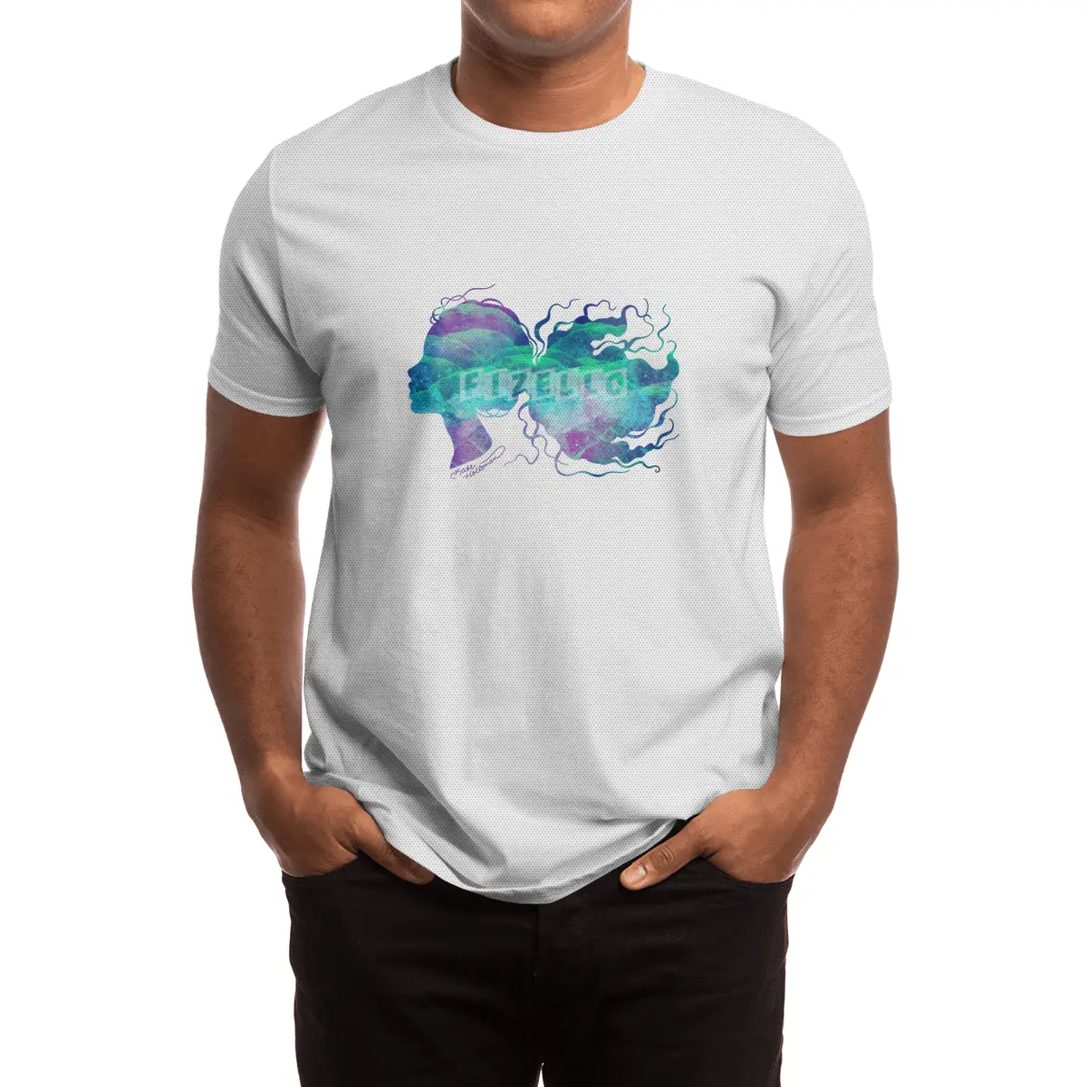 Feel the wind - Abstract Portrait Spor T-Shirt