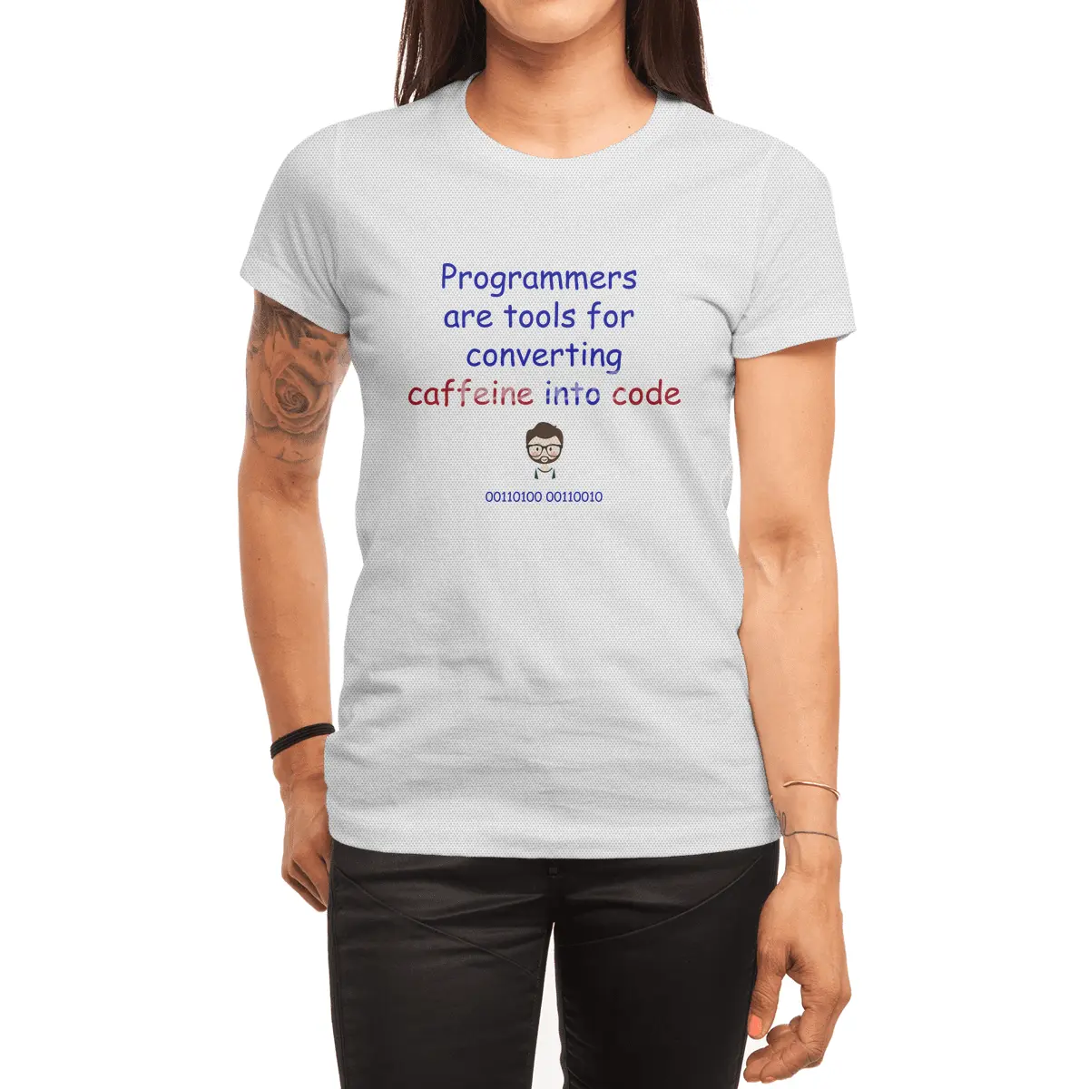 Programmers are tools for converting caffeine into code Spor T-Shirt