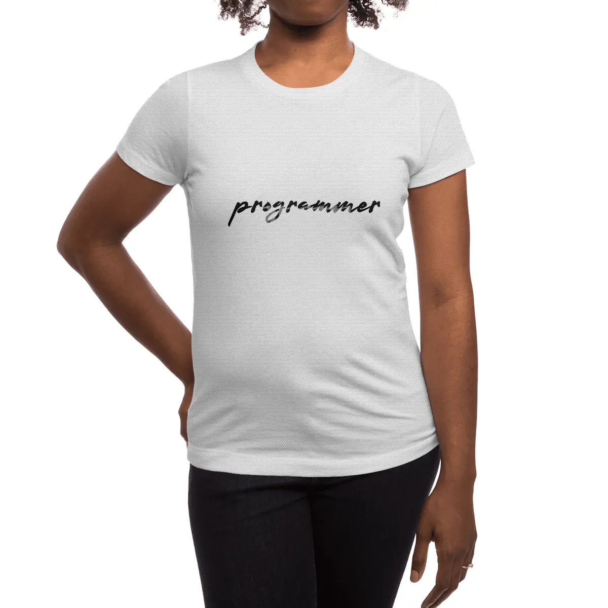 Programmer Handwriting Spor T-Shirt